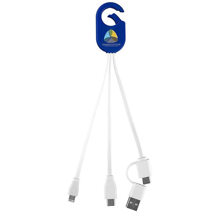5-in-1 Cell Phone Charging Cable with Carabiner Clip