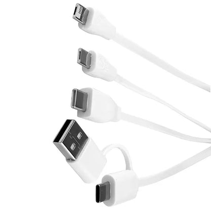 5-in-1 Cell Phone Charging Cable with Carabiner Clip
