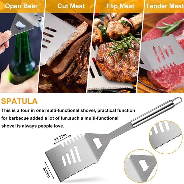 7-PCS BBQ Tools Set with Apron