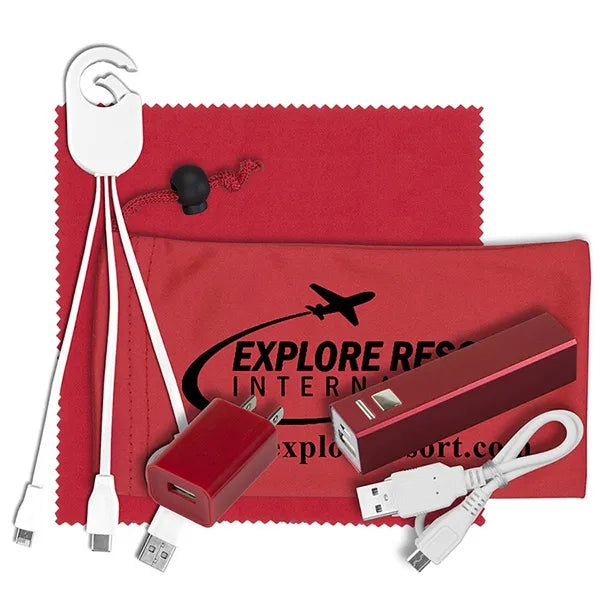 DaySaver Lux Mobile Tech Metal Power Bank Charging Kit