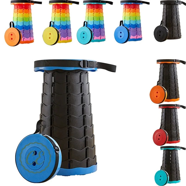 Portable Collapsible Retractable Stool for Camping