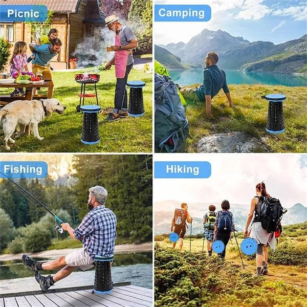 Portable Collapsible Retractable Stool for Camping