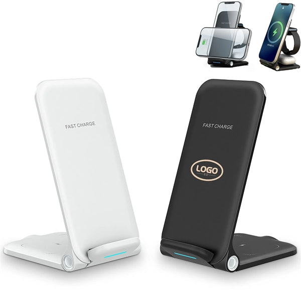 Foldable 3 In 1 Wireless Charger Charging Station