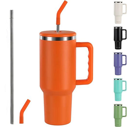 40Oz Tumbler With Handle And Straw Lid