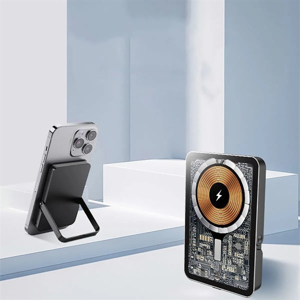 Magnetic Wireless Power Bank Portable Charger with Stand