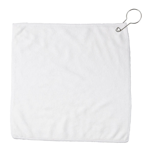 Sublimated Microfiber Golf Towel w/Grommet