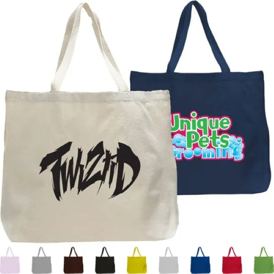 12 oz. Extra Large Grocery Cotton Tote Bag 20"x15"x5"
