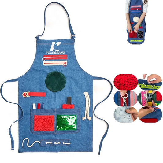 Unisex Multifunction Sensory Fidget Apron Blanket for Elders
