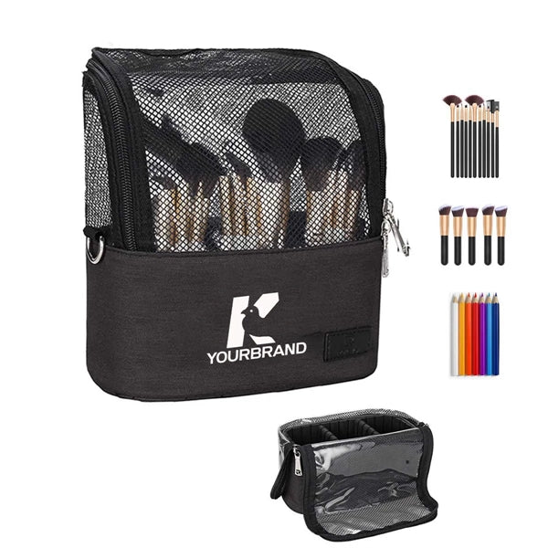 Large Capacity Portable Stand-Up Makeup Brush holder