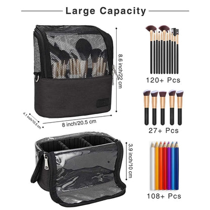 Large Capacity Portable Stand-Up Makeup Brush holder