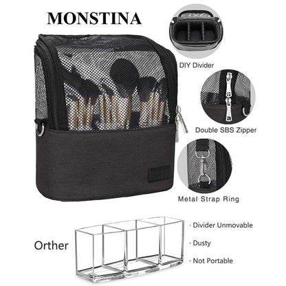 Large Capacity Portable Stand-Up Makeup Brush holder