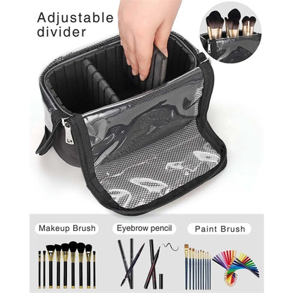 Large Capacity Portable Stand-Up Makeup Brush holder