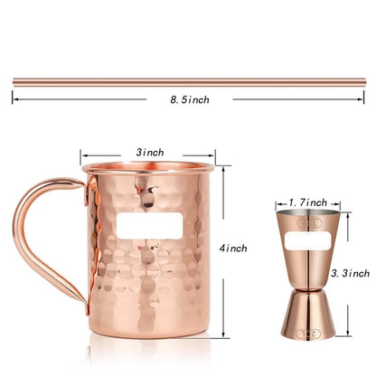 13oz Stylish Durable Pure Copper Plating Moscow Mule Mugs