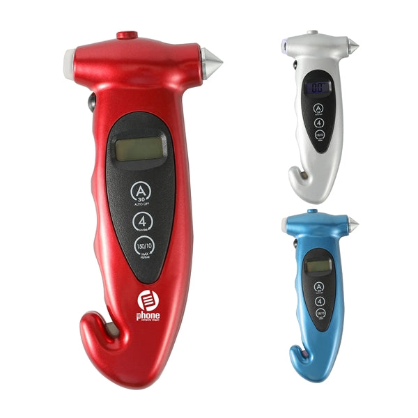 Emergency Hammer Tire Gauge