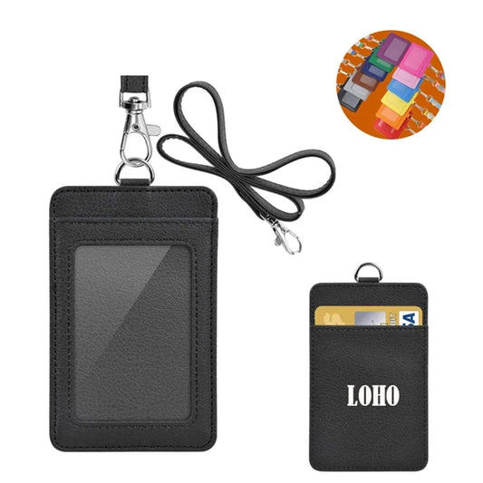 Professional PU Leather ID Badge Holder, Durable & Stylish