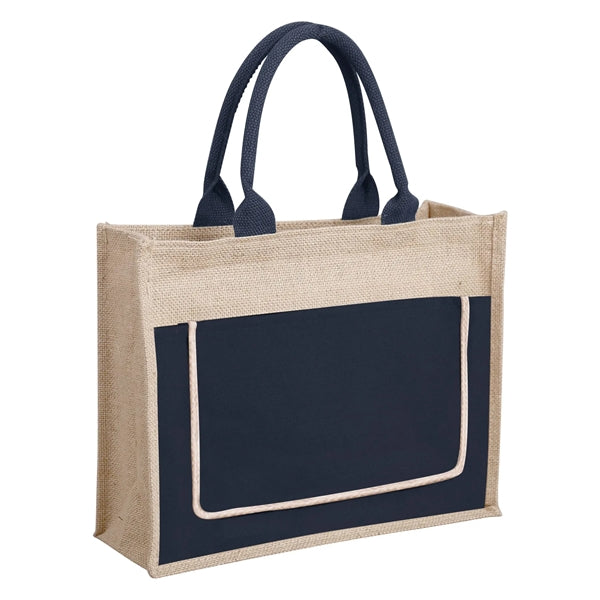 Jute Beach Tote Bag ( 7.87 ''Lx 6 ''W x 12.6 ''H )