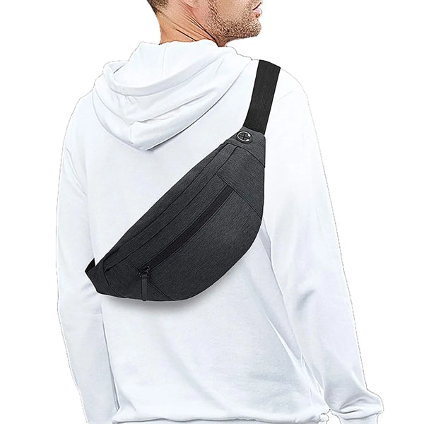 Large Crossbody Fanny Pack with 4 Pockets