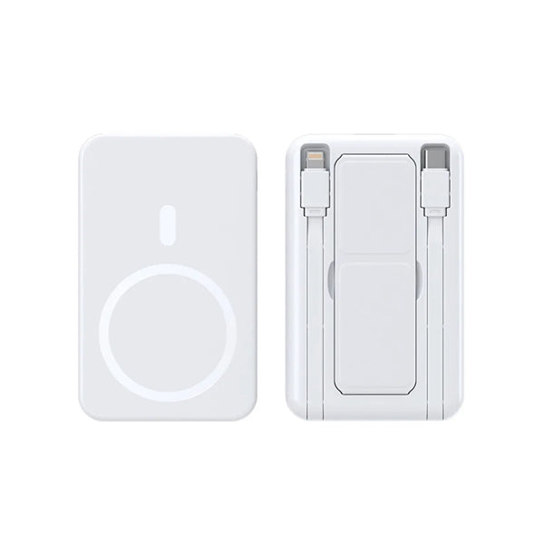 Magnetic Wireless Portable Charger with  Foldable Stand