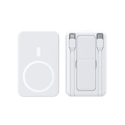 Magnetic Wireless Portable Charger with  Foldable Stand