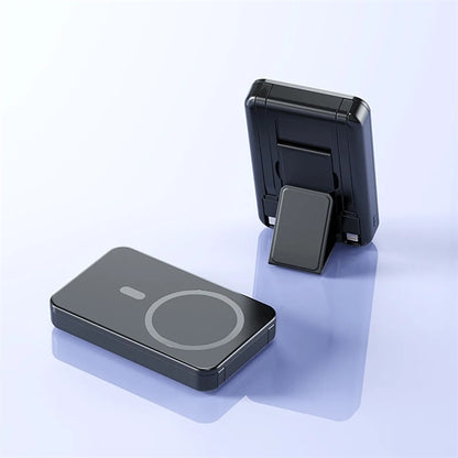 Magnetic Wireless Portable Charger with  Foldable Stand