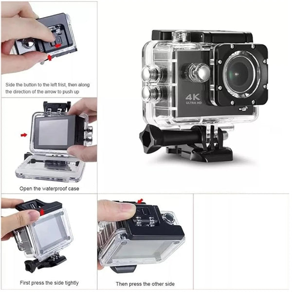 4K Ultra Hd Underwater Sports Action Cameras