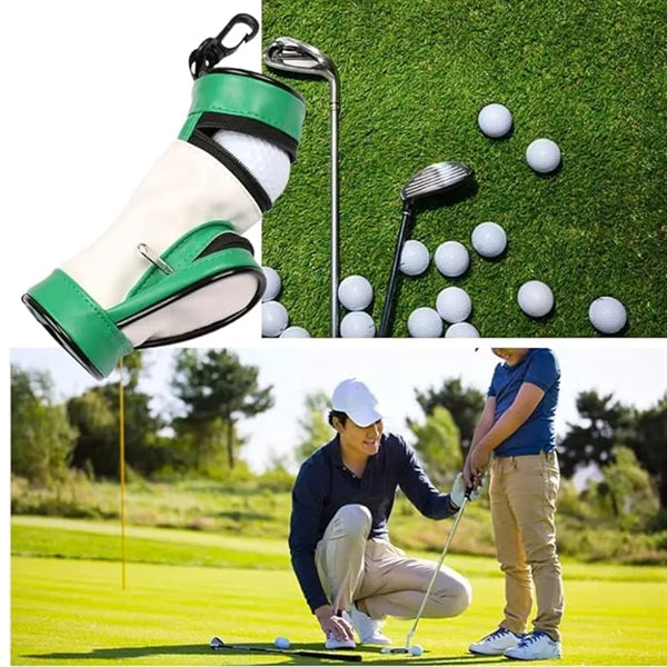 Golf Ball Holder Potable Tee Pouch Storage Bag