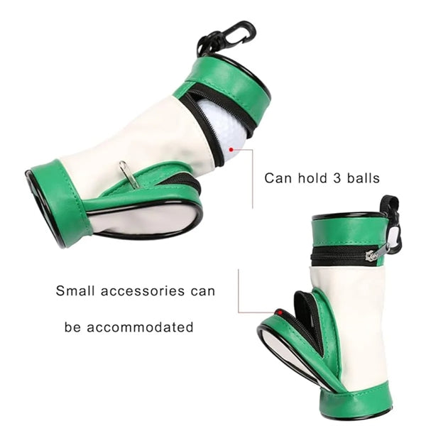 Golf Ball Holder Potable Tee Pouch Storage Bag
