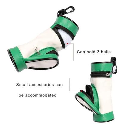 Golf Ball Holder Potable Tee Pouch Storage Bag