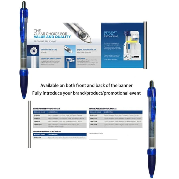 Custom Scroll Banner Pens Advocate
