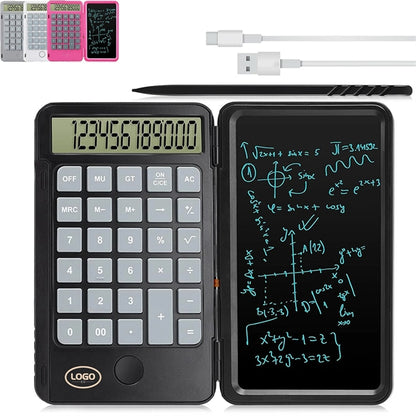 Calculator With Writing Tablet Foldable