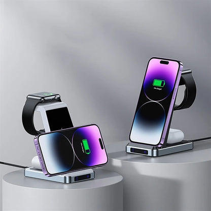 15W Wireless Charging Station Fast Charger Stand