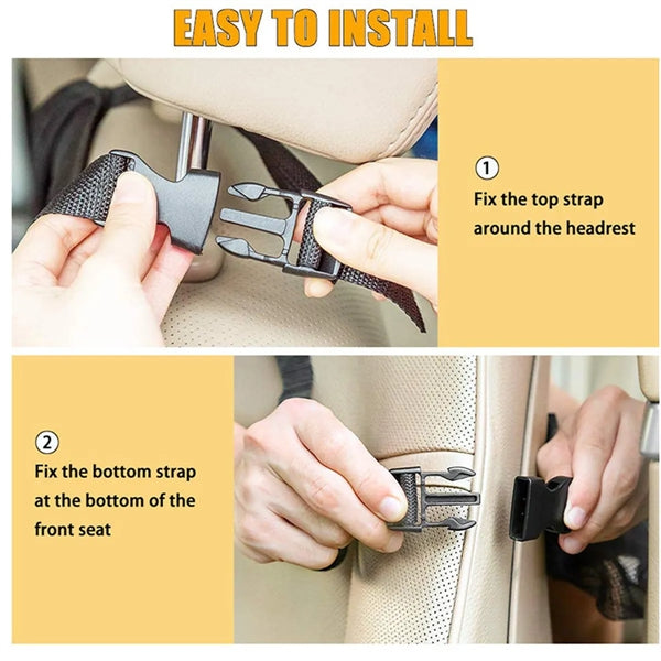 Backseat Car Storage Bag With Touch Screen Tablet Holder