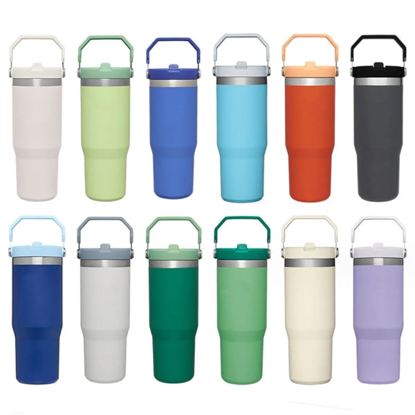 Stainless Steel Vacuum Insulated Tumbler with Straw