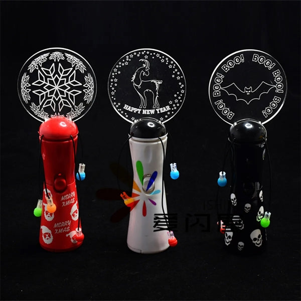 Custom LED Light Up Spinner Rotating Wand For Party Stadium