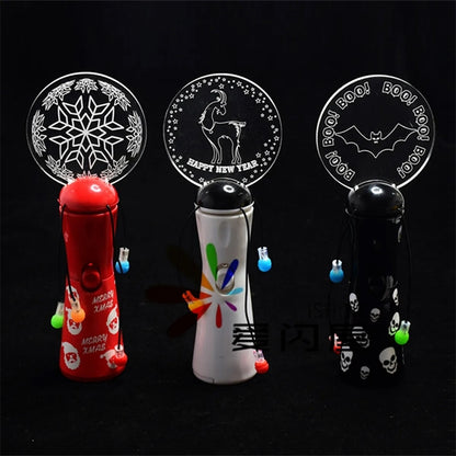 Custom LED Light Up Spinner Rotating Wand For Party Stadium