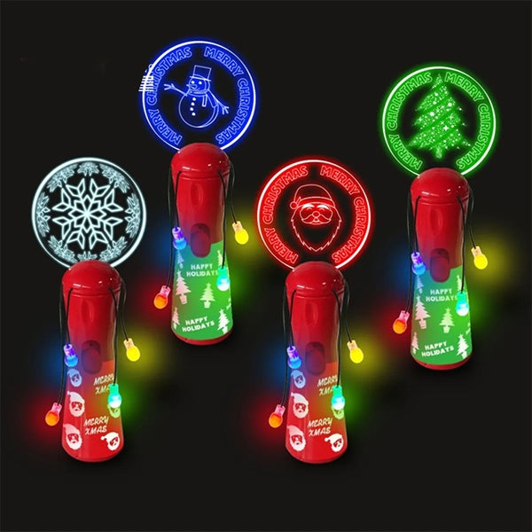 Custom LED Light Up Spinner Rotating Wand For Party Stadium