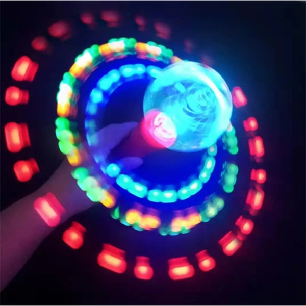 Custom LED Light Up Spinner Rotating Wand For Party Stadium