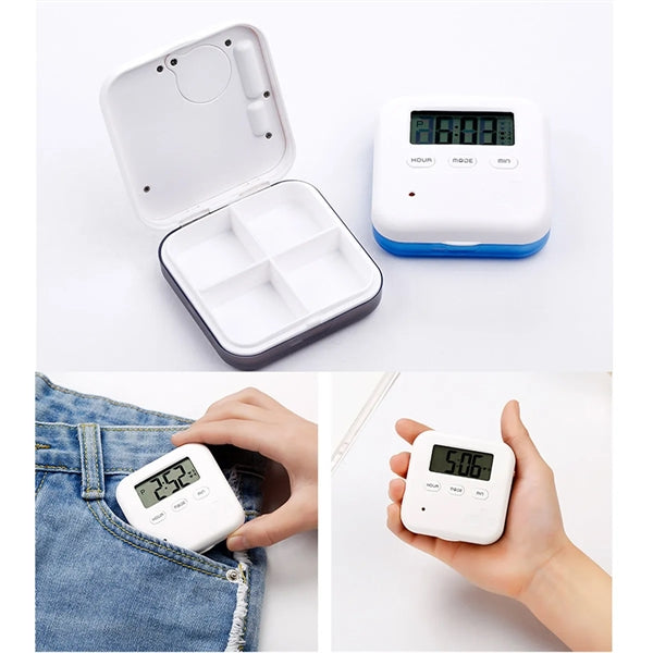 Portable Electronic Intelligent Timed Reminders Pill Boxs