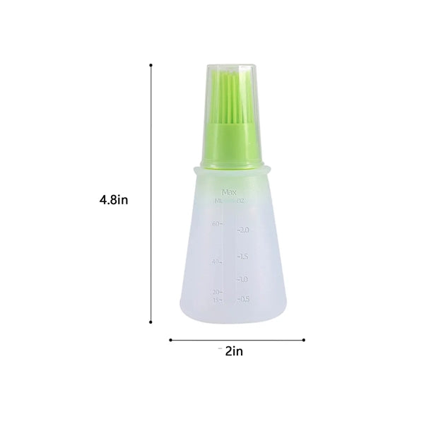 Portable Cooking BBQ Silicone Oil Bottle With Brush