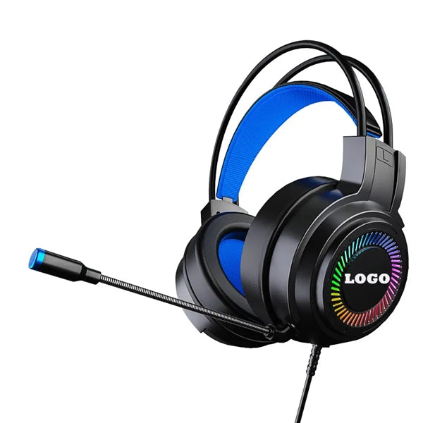 USB Luminous Wired Headset with Microphone