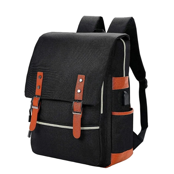 Vintage Laptop Backpack College School Bag Bookbags