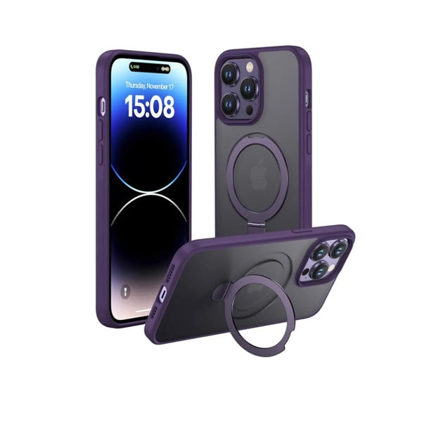 Magnetic iPhone 15 Pro Max Case with Stealthy Stand