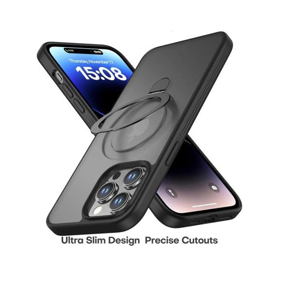Magnetic iPhone 15 Pro Max Case with Stealthy Stand