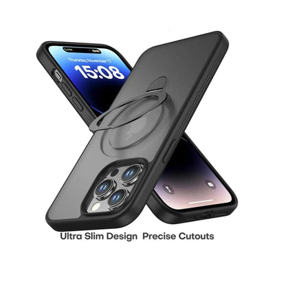 Magnetic iPhone 15 Pro Max Case with Stealthy Stand