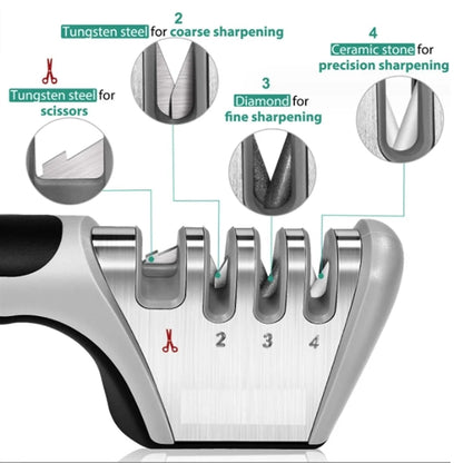 4-in-1 Kitchen Knife Sharpener Accessories for Hunting
