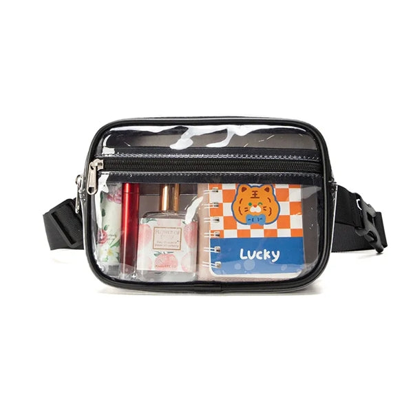 Stadium Approved Clear Fanny Pack, Adjustable & Hands-Free.