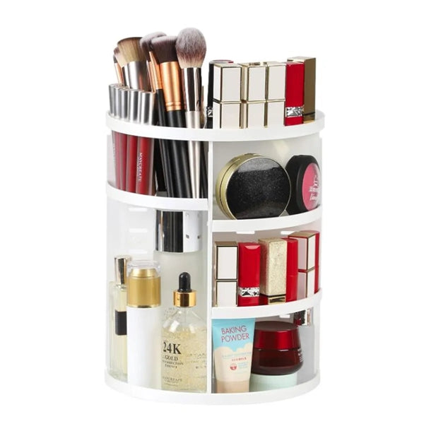 360 Rotating Adjustable Bathroom Makeup Storage Holder