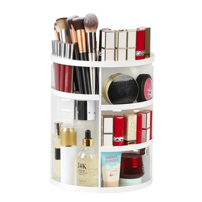 360 Rotating Adjustable Bathroom Makeup Storage Holder