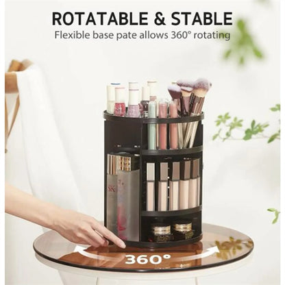 360 Rotating Adjustable Bathroom Makeup Storage Holder