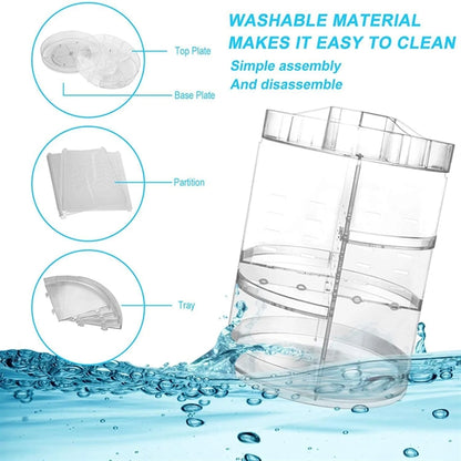 360 Rotating Adjustable Bathroom Makeup Storage Holder